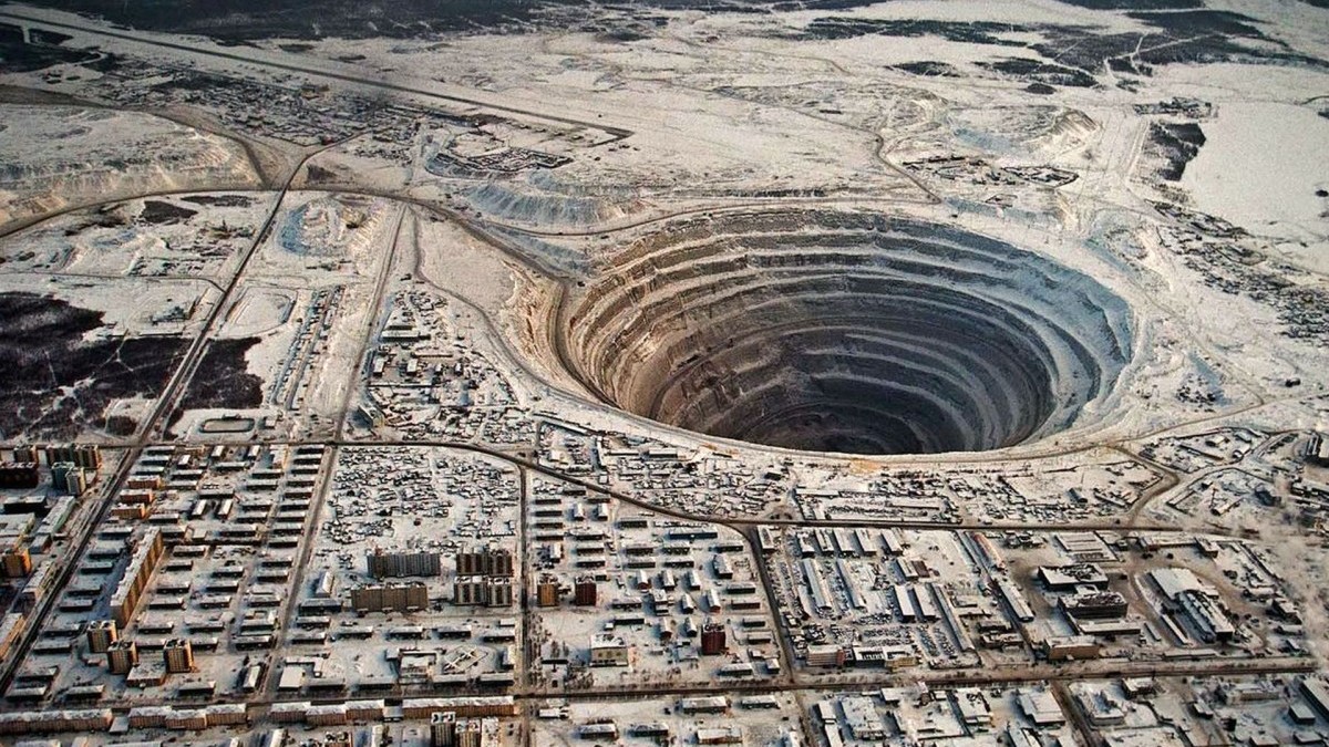 Kopalnia Diamentów w Minrym, Rosja