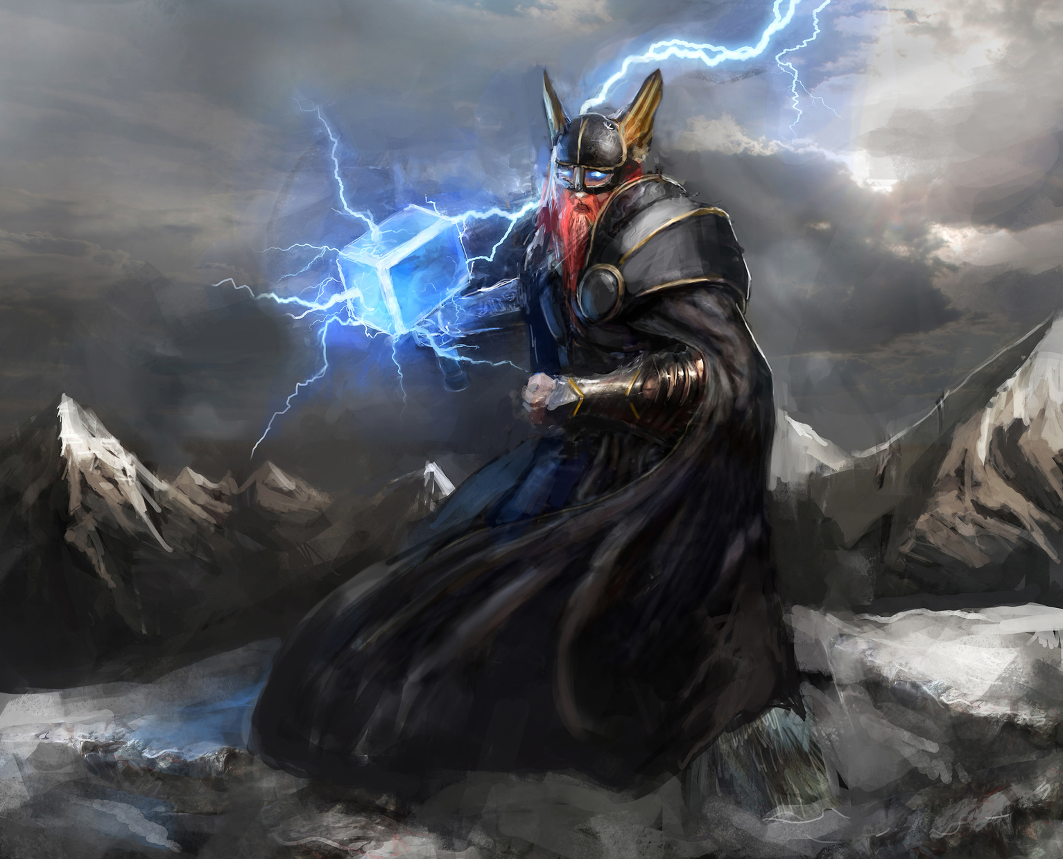 viking god of lightning thor