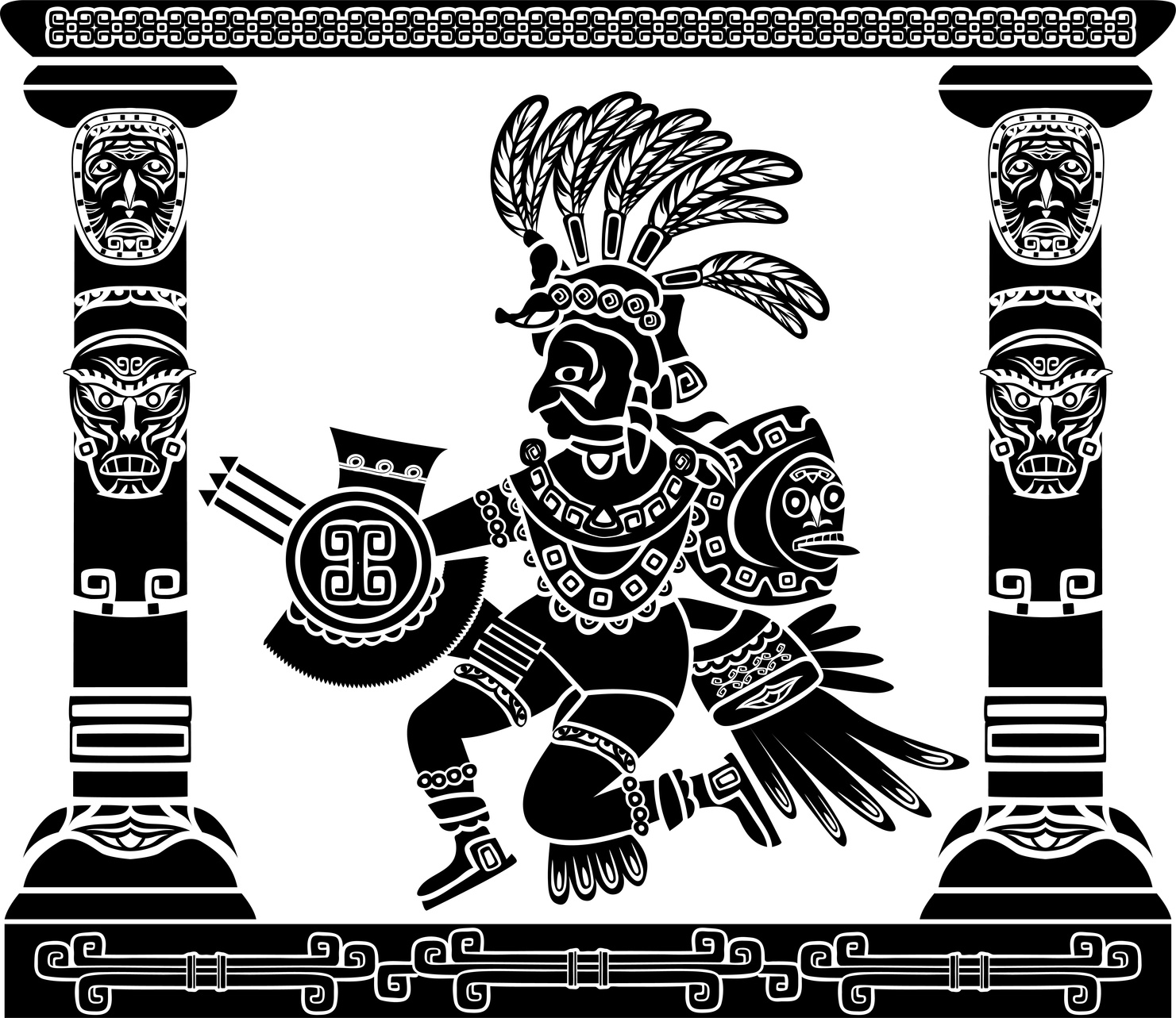 Aztec god Quetzalcoatl Native American