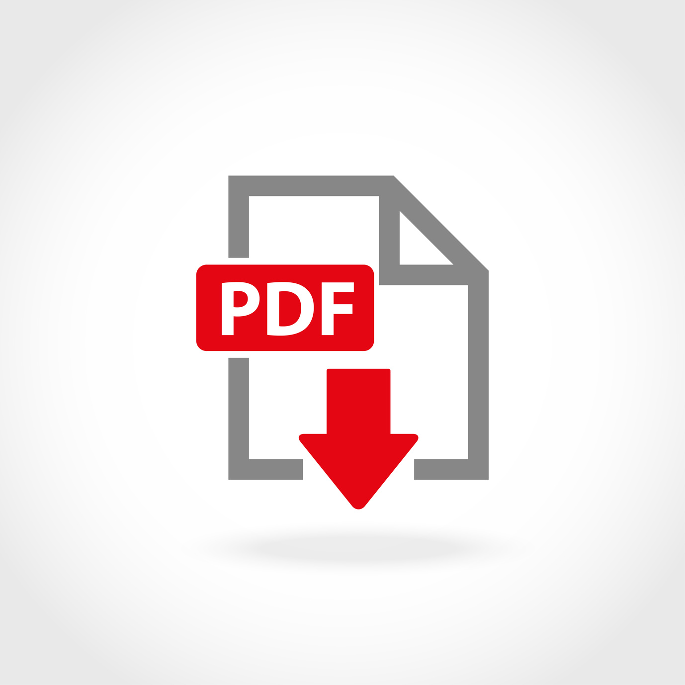 Vector PDF icon set. PDF Icon Object, PDF Icon Picture, PDF Icon Image - stock vector